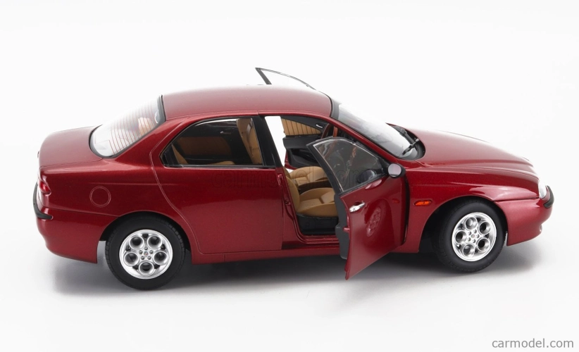 Mitica-diecast Alfa romeo 156 2.5 V6 24v 1997 – Beige Interior 1:18 Rosso Proteo Met Red