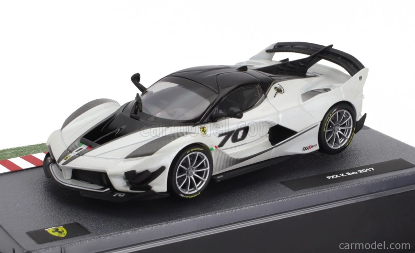 Edicola Ferrari Fxx-k Evo N 70 Press 2017 1:43 Bianco Italia - White Pearl Met