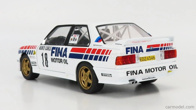 Solido BMW 3-series M3 (e30) Fina Gr.a N 18 Rally Montecarlo 1989 Marc Duez - Alain Lopes 1:18 Bílá Červená Ble