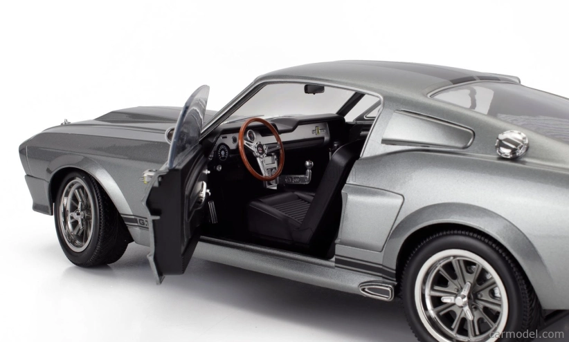 Kk-scale Ford usa Mustang Shelby Gt500 Eleanor Coupe 1967 1:12 Šedá Černá