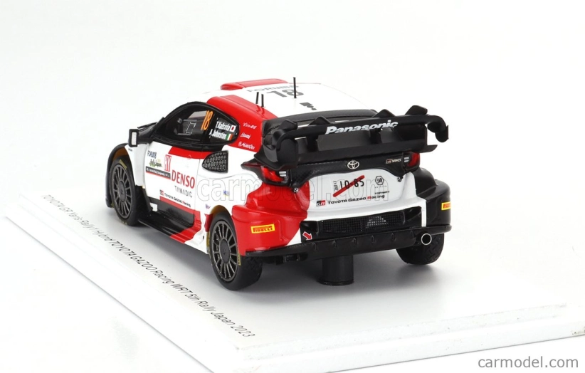 Spark-model Toyota Yaris Gr Hybrid Rally1 Team Toyota Gazoo Racing Wrt N 18 5th Rally Japan 2023 T.katsuta - Aaron Johnston 1:43 Biela červená čierna