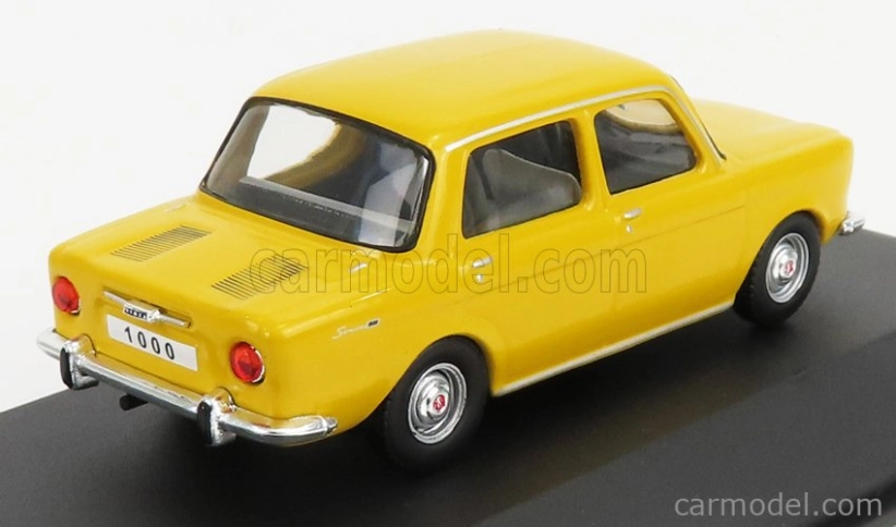 Edicola Simca 1000 1962 - Con Vetrina - With Showcase 1:43 Žlutá