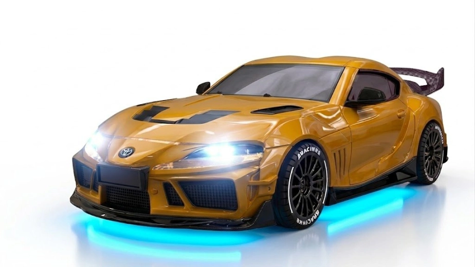 Toyota Supra Drift/Race 1:43 4WD RTR yellow