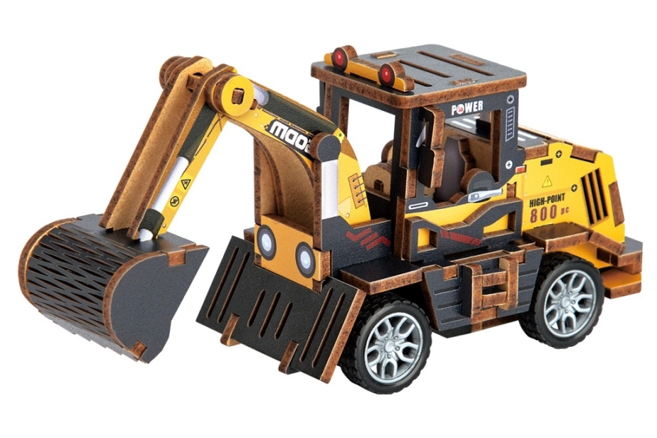 2Kids Toys 3D dřevěná skládačka Bagr
