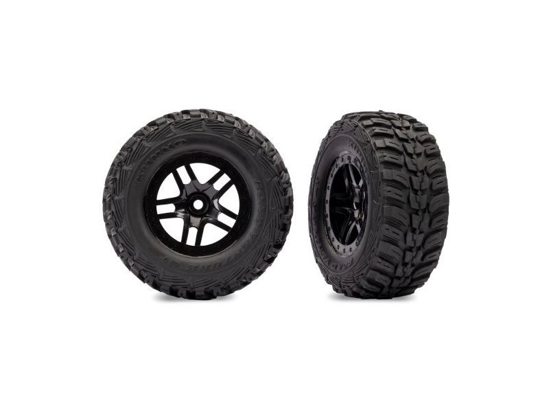 Traxxas kolo 2.2/3.0", disk SCT Split-Spoke černý, pneu Kumho (2) (4WD f/r, 2WD r)