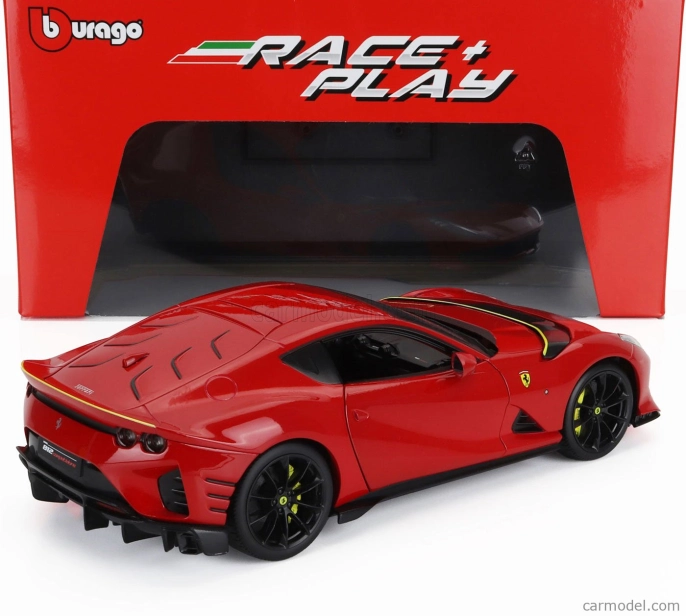 Bburago Ferrari 812 Competizione 2021 1:18 Rosso Corsa – červená