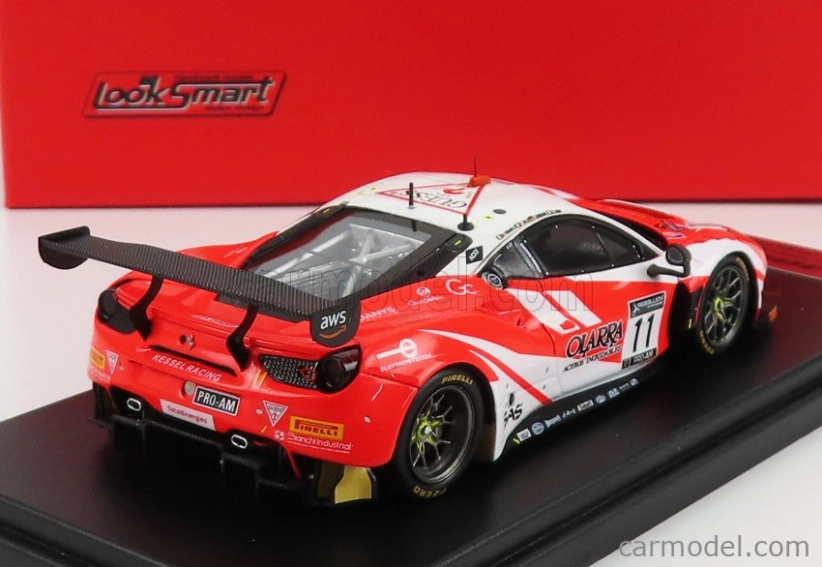 Looksmart Ferrari 488 Gt3 Evo Team Kessel Racing N 11 1:43, červená