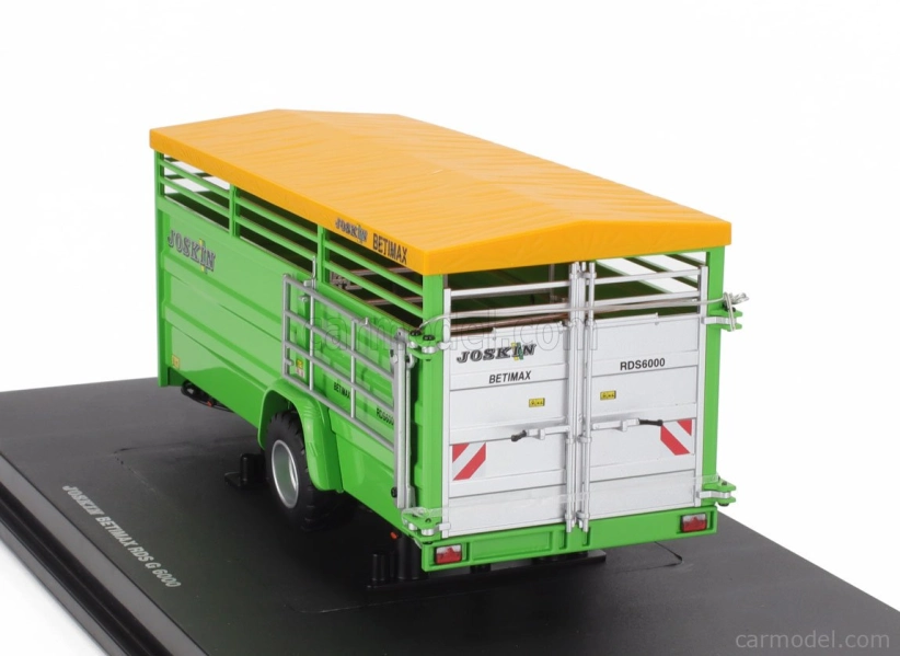 Universal hobbies Joskin Betimax Rds6000 Trailer Livestock Transporter - Carrello Trasporto Animali 1:32 Silver Yellow