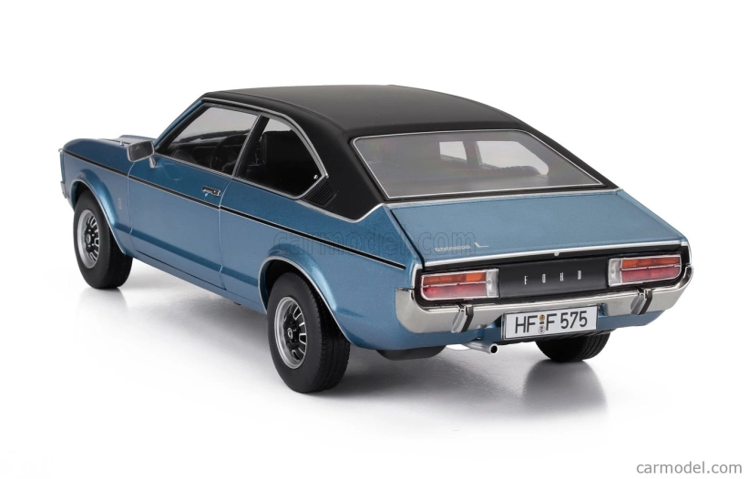 Touring modelcars Ford england Granada Consul 2.3l V6 Gt Coupe Ii Series 1975 1:18 Light Blue Met