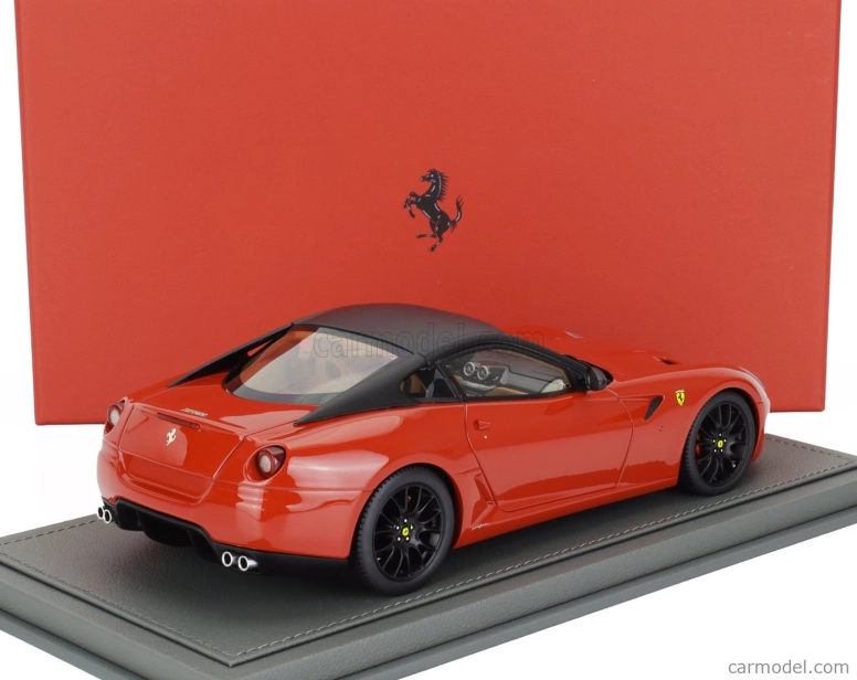 Bbr-models Ferrari 599 Gtb Fiorano 2007 - F1 Gear Box - Cambio F1 - Con Vetrina - With Showcase 1:18 Rosso Corsa - Červená Černá