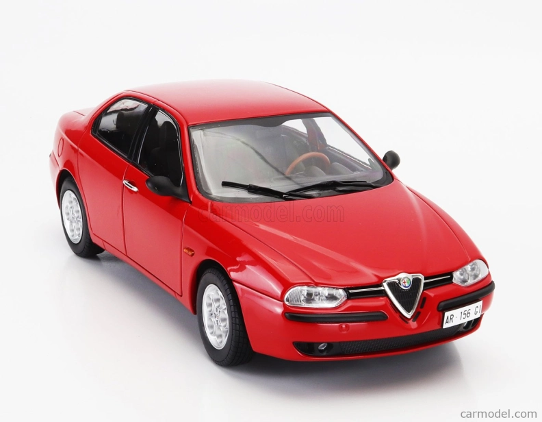 Mitica-diecast Alfa romeo 156 2.5 V6 24v 1997 – Black Interior 1:18 Rosso Alfa Red