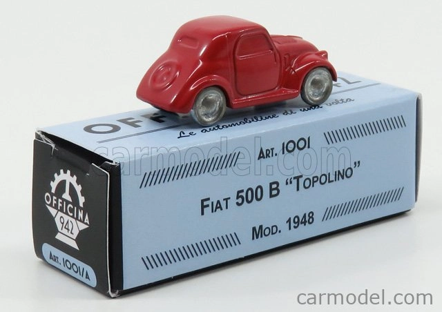 Officina-942 Fiat 500b Topolino 1:76 Červená