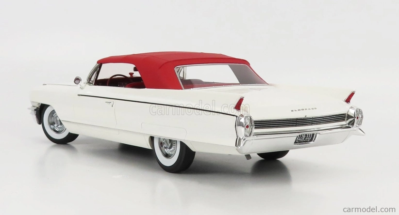 Mitica Cadillac Eldorado Biarritz Convertible Closed 1962 1:18 Bílé Bordeaux