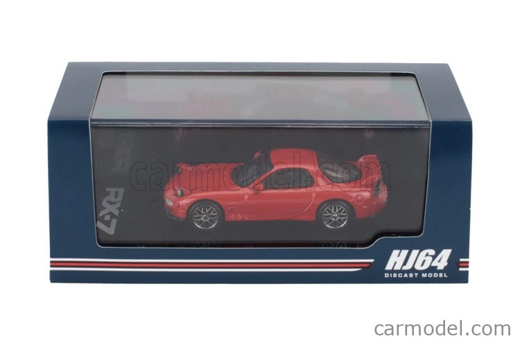 Zapaľovanie-model Mazda Efini Rx-7 (fd3s) Type Rs Custom Coupe 2002 1:64 Červená