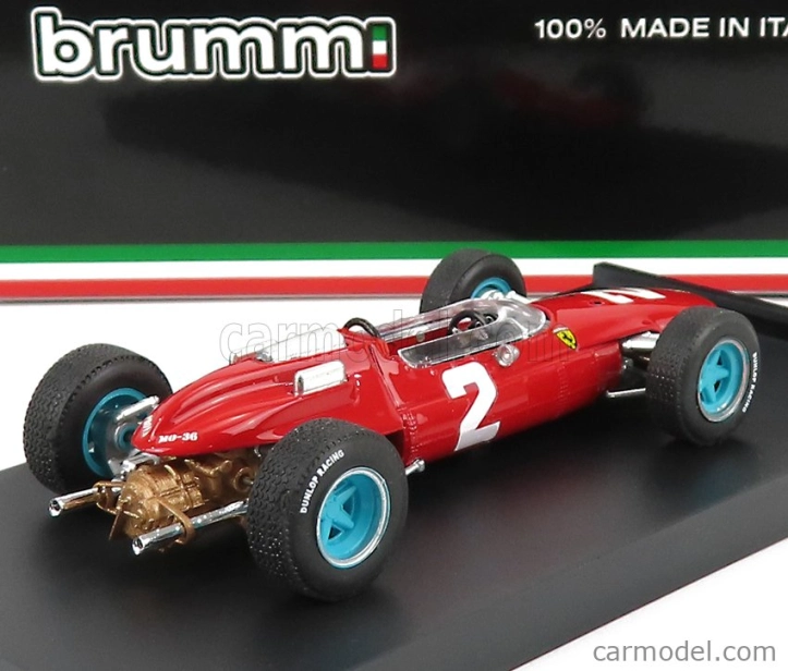 Brumm Ferrari F1  158 N 2 Winner Italy Gp John Surtees 1964 World Champion 1:43 Red