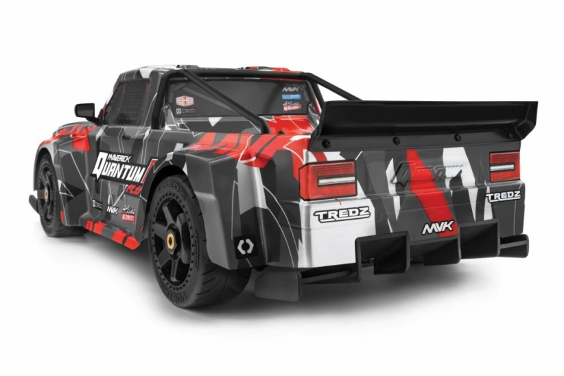 RC auto QuantumR Race Truck FLUX 1/8 4WD, sivo-červená