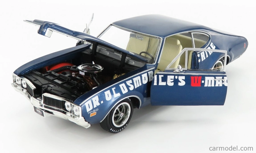 Autoworld Oldsmobile Cutlass 442 Coupe 1969 - Dr Oldsmobile's W-machine 1:18 Modrá Bílá