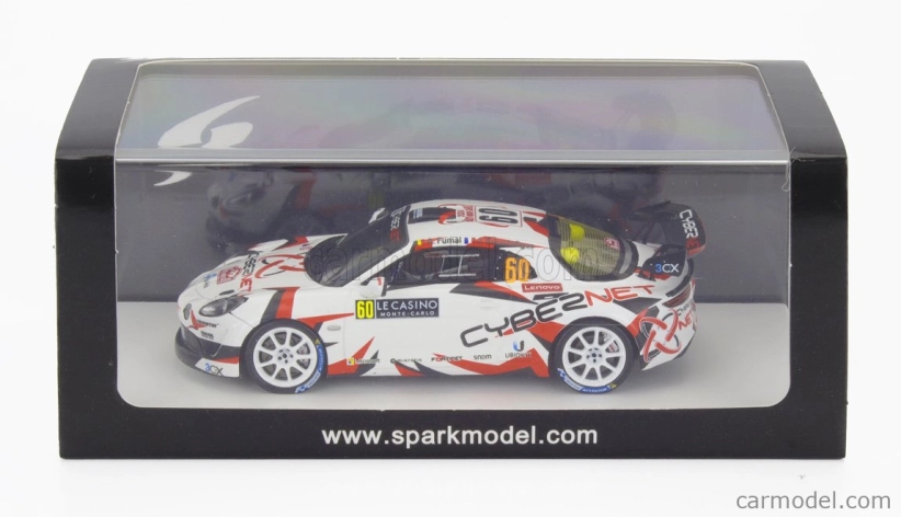 Spark-model Renault Alpine A110 Rgt Team Chazel Technologies Course N 60 4th Rgt Rally Montecarlo 2024 Armand Fumal - Jules Escartefigue 1:43 White Black