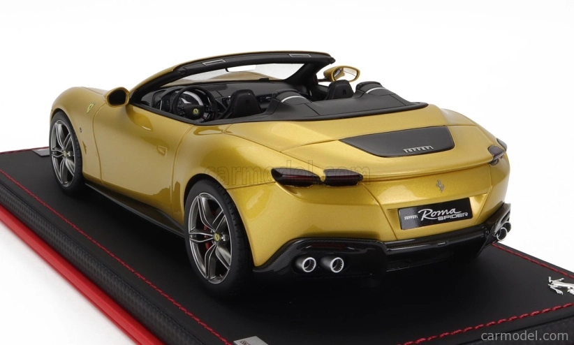 Mr-models Ferrari Roma Spider Open 2020 - Con Vetrina - With Showcase 1:18 Giallo Montecarlo - Žlutá Met.