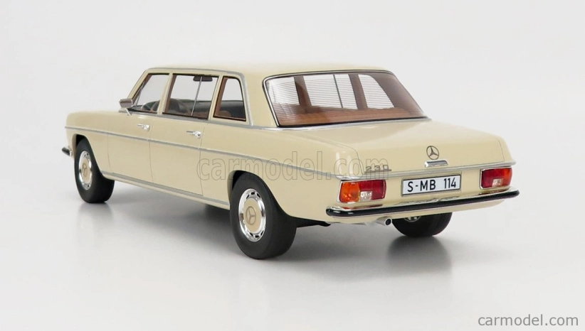 Kultové modely Mercedes benz 230 (w114) Lang Limousine Lhd 1970 1:18 Biela