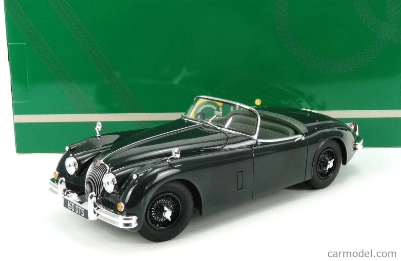 Cult-scale models Jaguar Xk150 Spider Open 1958 1:18 Britská Závodní Zelená