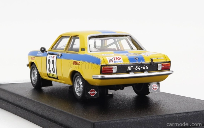 Trofeu Opel Ascona (night Version) N 23 Rally Tap 1974 G.pereira - A.aimeida Pereira 1:43 Žlutá Modrá