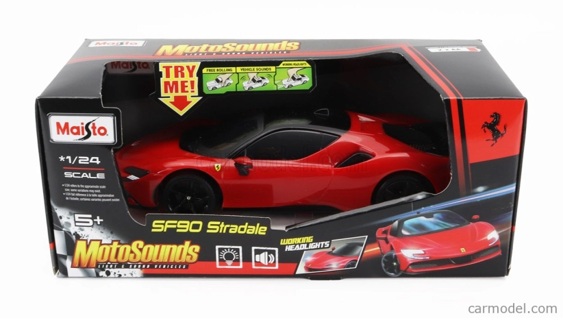 Maisto Ferrari Sf90 Stradale Hybrid 1000hp 2019 1:24 Red