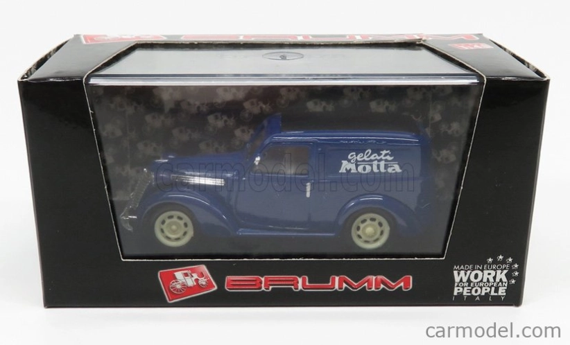 Brumm Fiat 1100 E Van Gelati Motta 1950 1:43 Blue