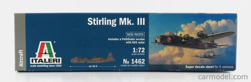 Italeri Stirling Mk.iii Military Airplane 1939 1:72 /