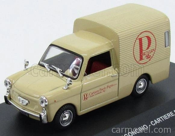 Edicola Autobianchi Bianchina Furgoncino Van 1968 - Cartiere Paolo Pigna 1:43 Cream