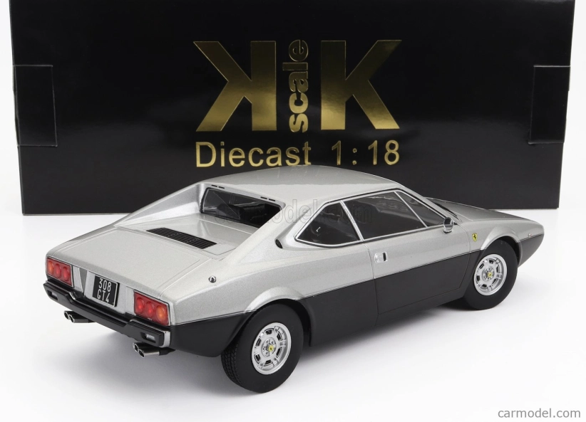 Kk-scale Ferrari Dino 308 Gt4 1974 1:18 strieborná čierna