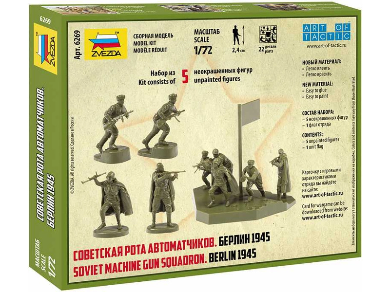 Zvezda figúrky – Soviet Machine Gun Sqad (1:72)