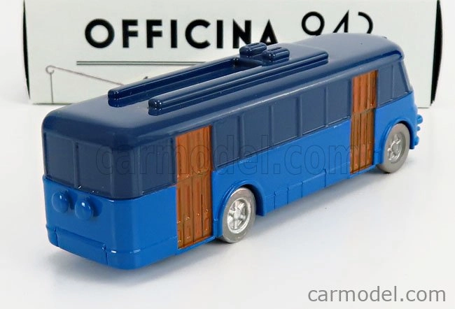 Officina-942 Fiat 668f Filobus Bus - Filovia Torino Chieri 1951 1:76 Modrá