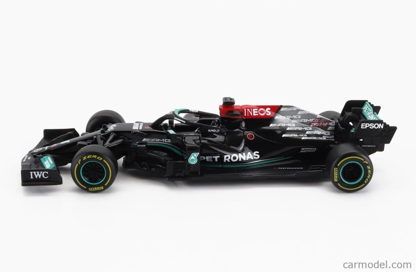 Bburago Mercedes gp Set F1 4x W14 Team Mercedes-amg Petronas Formula One N 44 Season 2023 Lewis Hamilton - N 63 Season 2023 George Russell - W13 N 44 Season 2022 Lewis Hamilton – W12 N 44 Season 2021 Lewis Hamilton 1:43 matná čierna strieborná