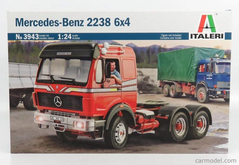 Italeri Mercedes benz 2238 6x4 Tractor Truck 3-assi 1990 1:24 /
