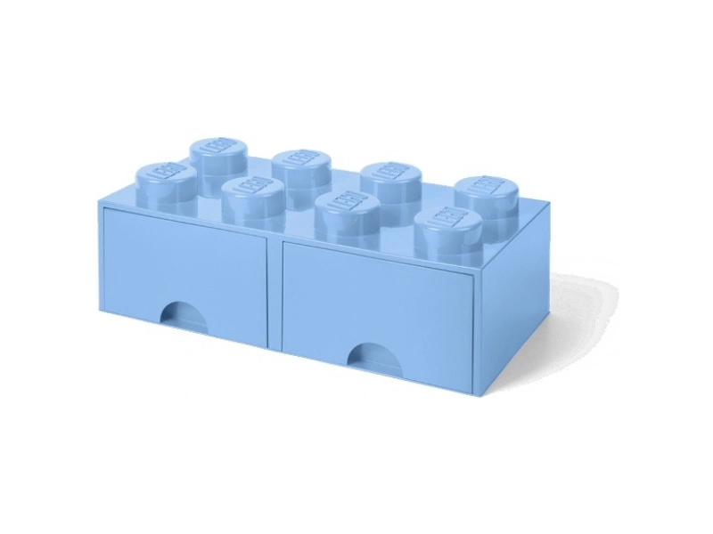 LEGO úložný box s šuplíky 250x500x180mm - modrý