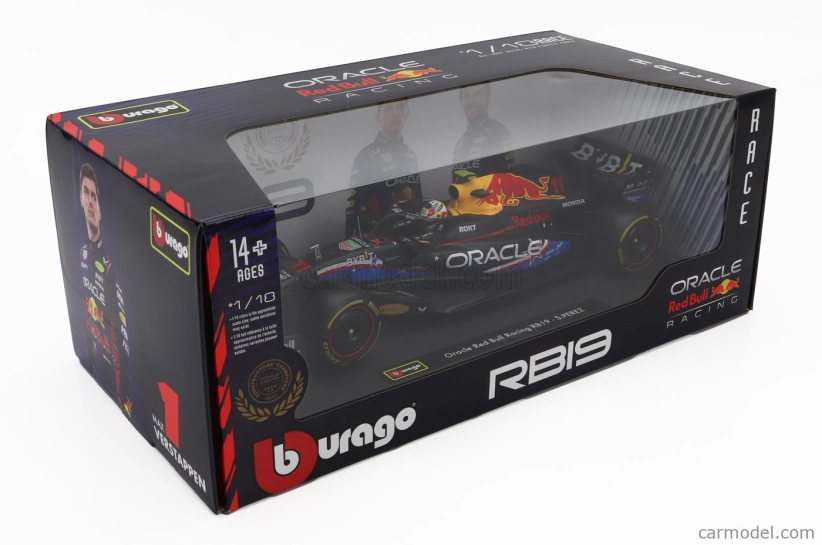 Bburago Red bull F1 Rb19 Team Oracle Red Bull Racing N 11 4th Austin Usa Gp 2023 Sergio Perez 1:18 Matt Blue