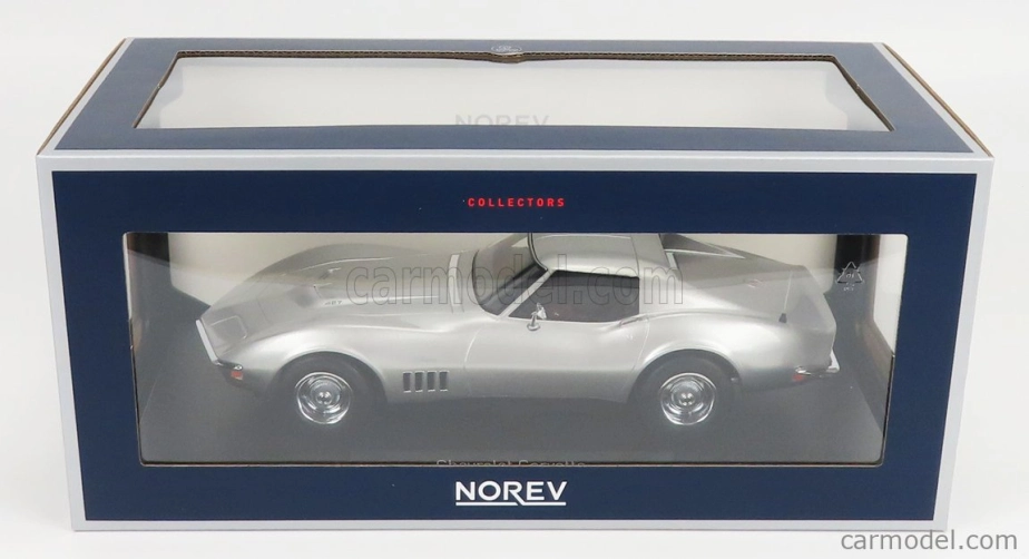 Norev Chevrolet Corvette Coupe 1969 1:18 Strieborný