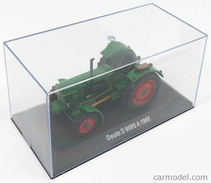 Edicola Deutz D8005a Tractor 1966 - Con Vetrina - With Showcase 1:43 Zelená Červená