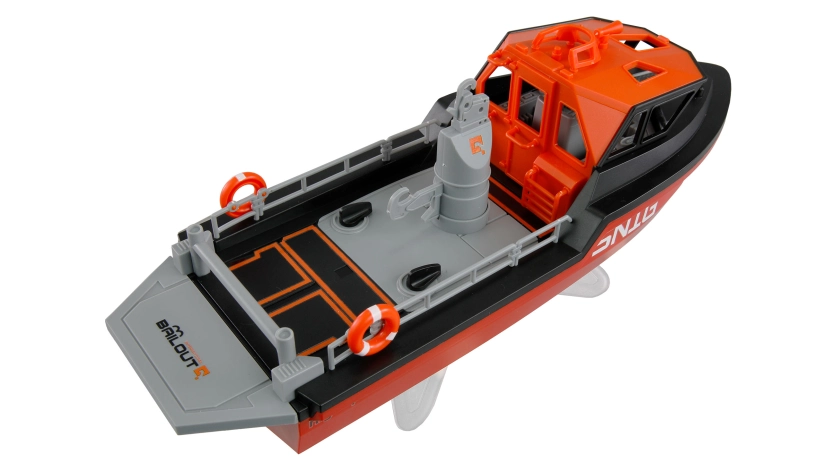 RC záchranný čln Snig brushless RTR, čierno-červená