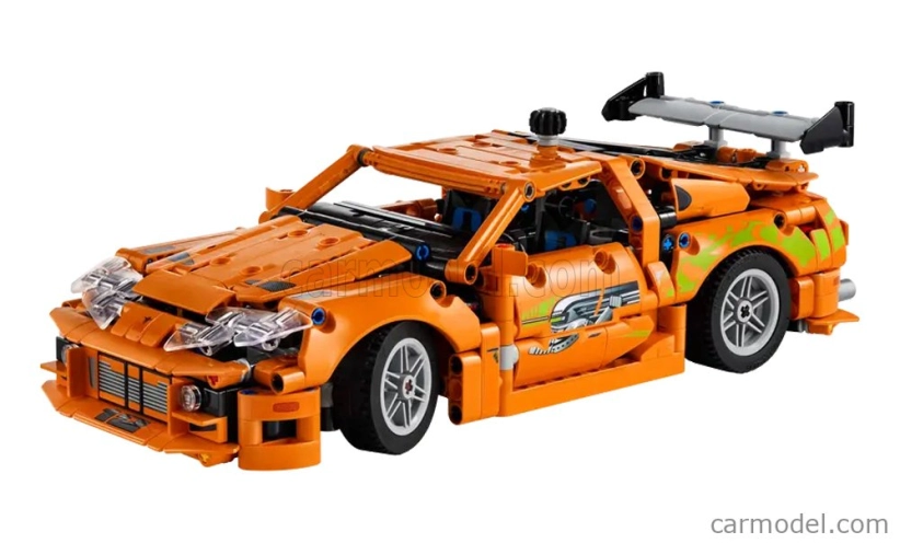 Lego Toyota Lego Technic - Brian's Supra Mkiv 1995 - Paul Walker - Fast & Furious - 810 Pezzi - 810 Pcs Orange