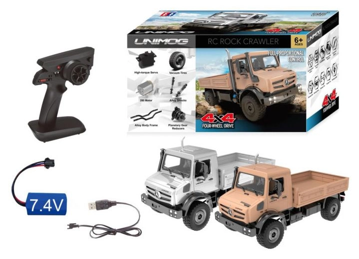 RC auto Mercedes-Benz Unimog 1:14, stříbrná | RCprofi.cz