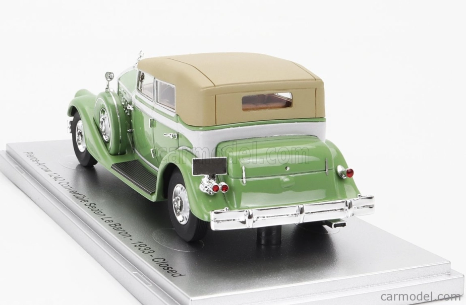 Kess-model Pierce arrow 124 Convertible Berline Sedan Le Baron Closed 1933 1:43 Světle Zelená