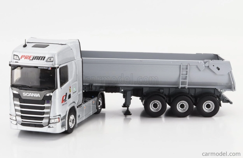 Eligor Scania S770 V8 Truck Cassone Ribaltabile Prejam Transports 2020 1:43 Silver