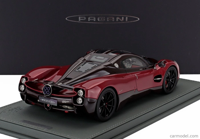 Bbr-models Pagani Utopia 2022 - Con Vetrina - With Showcase 1:18 Rosso Dubai - Červená
