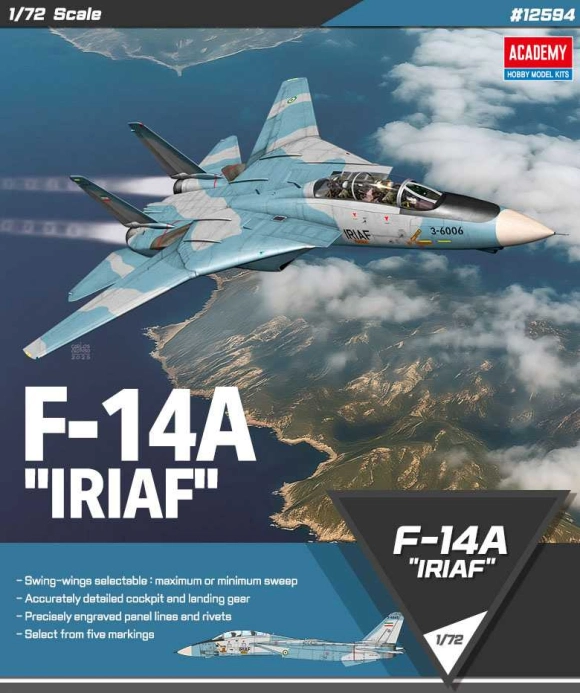 Model Kit letadlo 12594 - F-14A "IRIAF" (1:72)