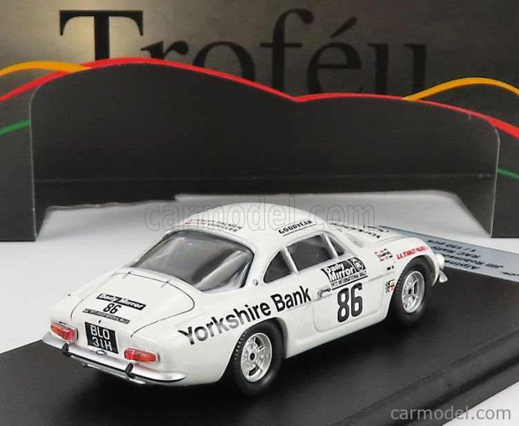 Trofeu Renault Alpine A110 N 86 Rally Rac Lombard 1972 J.robinson - D.rodgers 1:43 Bílá