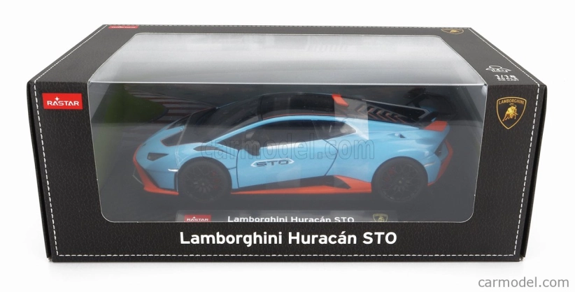 Rastar Lamborghini Huracan Sto Lp640-2 2021 1:18 svetlo modrá oranžová