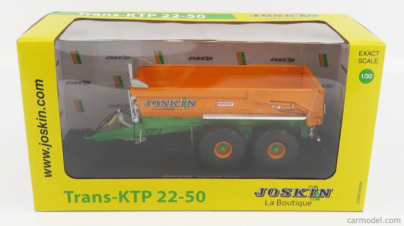 Universal hobbies Joskin Silo-cargo Transktp 22/50 Otvorený príves pre traktor 2004 1:32 Oranžovo zelený
