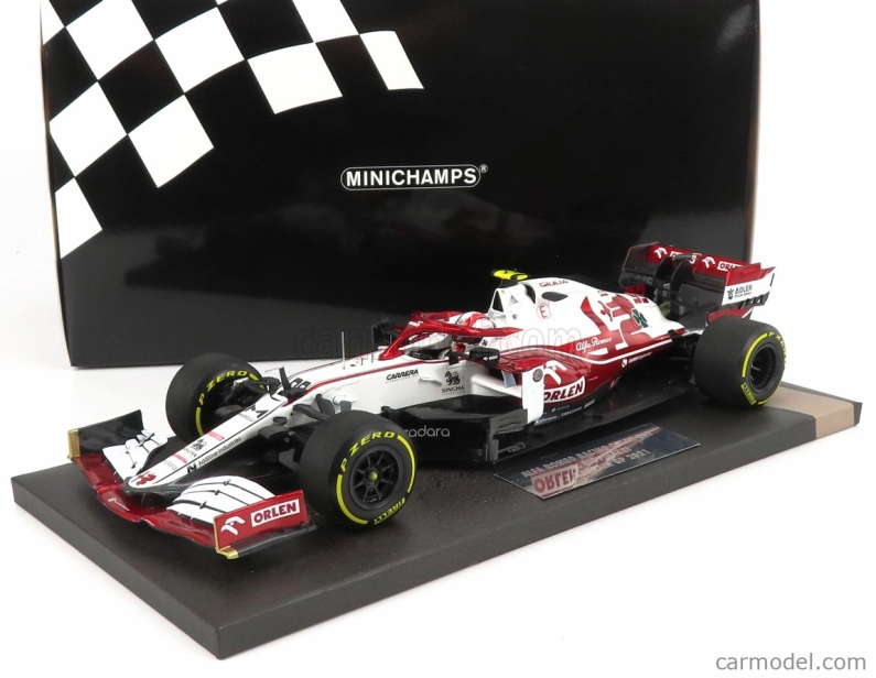 Minichamps Alfa romeo F1 C41 Team Orlen Racing N 99 Bahrain Gp 2021 Antonio Giovinazzi 1:18 Biela červená met.